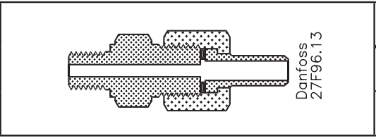 027B2035 CONECTOR P/ MANÔMETRO Ø 6,5mm/ Ø10mm