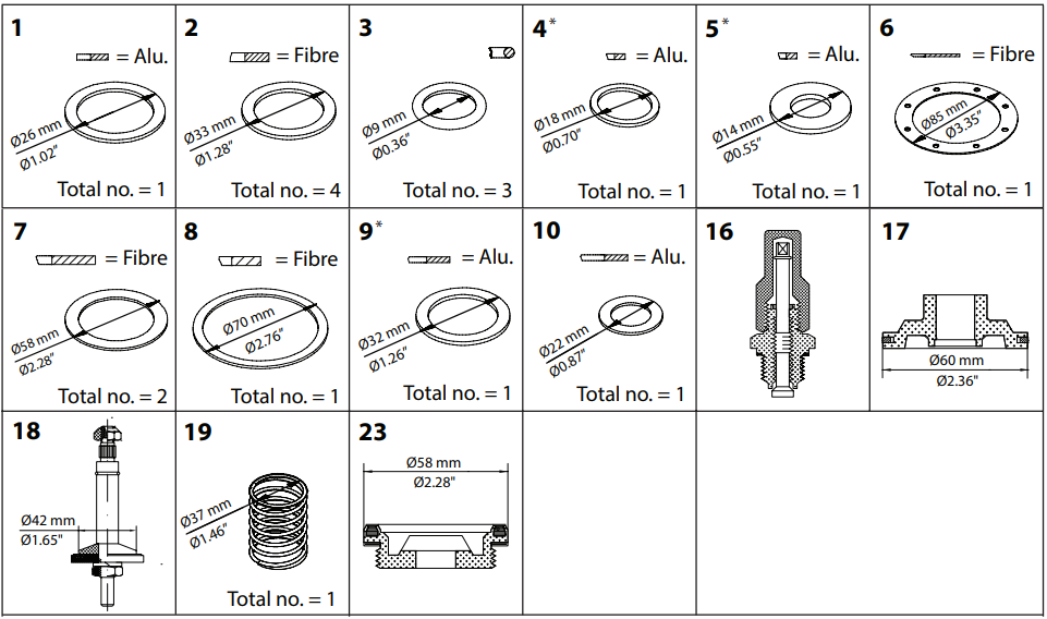 027F0556 KIT DE RENOVAÇÃO PML 32