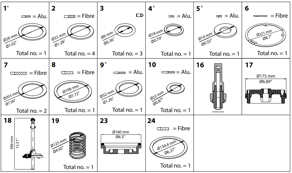 027F0562 KIT DE RENOVAÇÃO PML 125