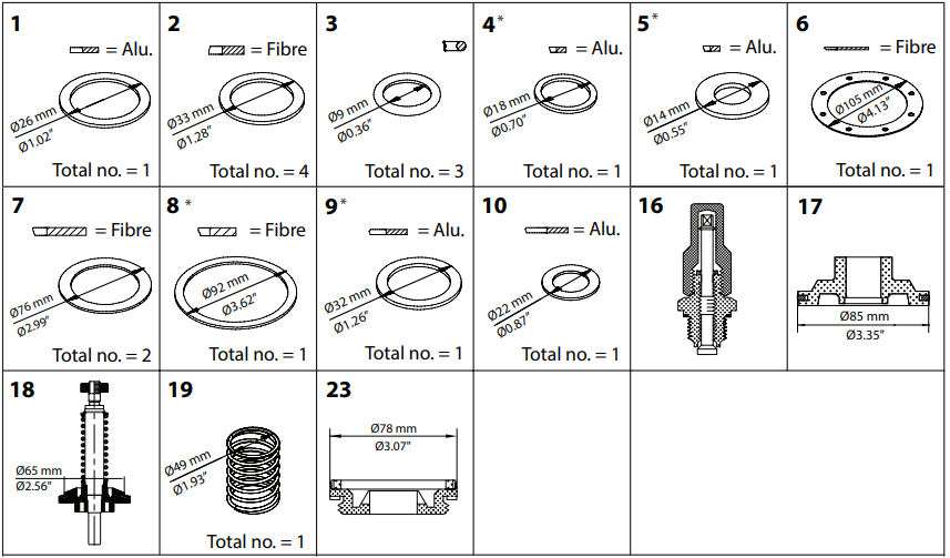 027F0569 KIT DE RENOVAÇÃO PML 50