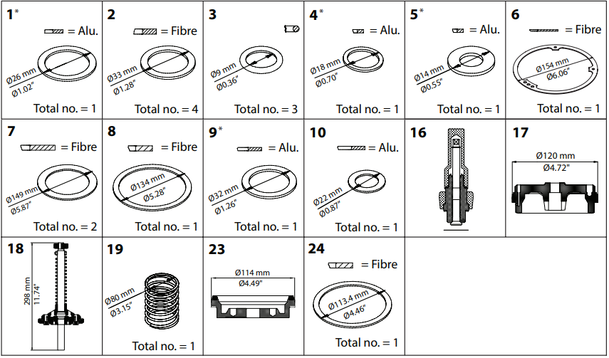 027F0571 KIT DE RENOVAÇÃO PML 80