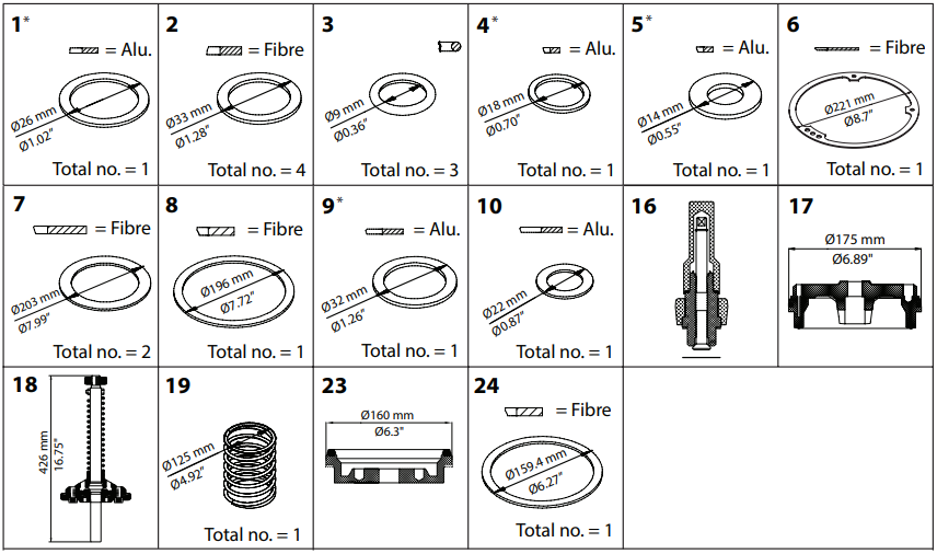 027F0573 KIT DE RENOVAÇÃO PML 125