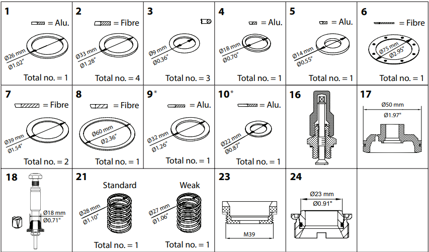 027F0669 KIT DE RENOVAÇÃO PMFH 80-3