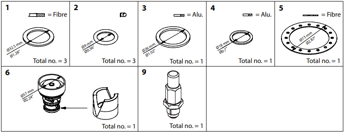 027H2225 KIT DE RENOVAÇÃO ICS 25-5