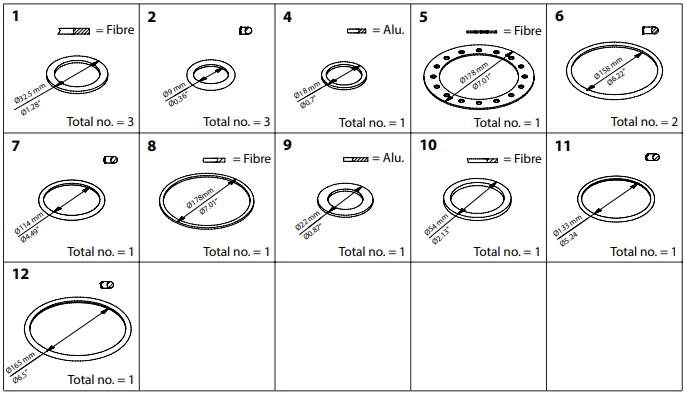 027H7194 KIT DE INSPEÇÃO ICS/ICM/ICLX 125