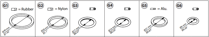 027L1261 JUNTAS E O-RINGS P/ICF 20