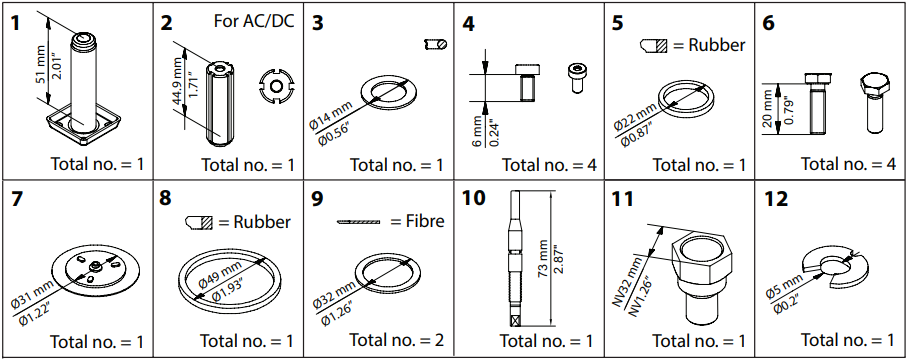 032F2209 KIT DE RENOVAÇÃO EVRA 15 (MOD. ANTIGO)