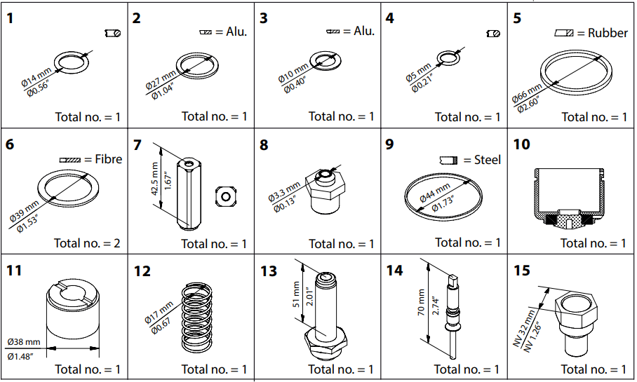 032F2340 KIT DE RENOVAÇÃO EVRA/EVRS 25