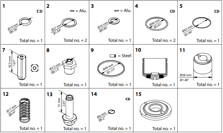 032F2341 KIT DE RENOVAÇÃO EVRA/EVRS 32