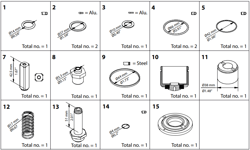 032F2342 KIT DE RENOVAÇÃO EVRA/EVRS 40