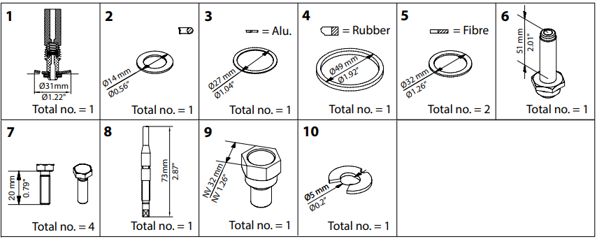 032F2346 KIT DE RENOVAÇÃO EVRAT/EVRST 10