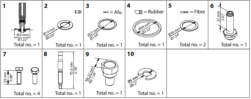 032F2348 KIT DE RENOVAÇÃO EVRAT/EVRST 20