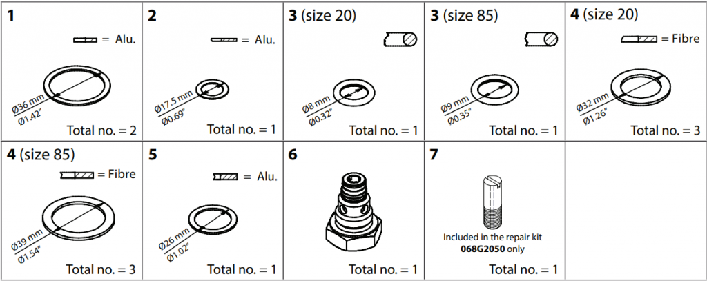 068G2050 ORIFÍCIO P/ TEA, TEAT, TEVA, TEAQ 20-1