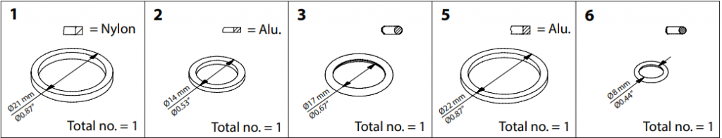 148B6050 KIT DE INSPEÇÃO SVA-S/L/ST/LT 6-10, REG/SA/SB 10