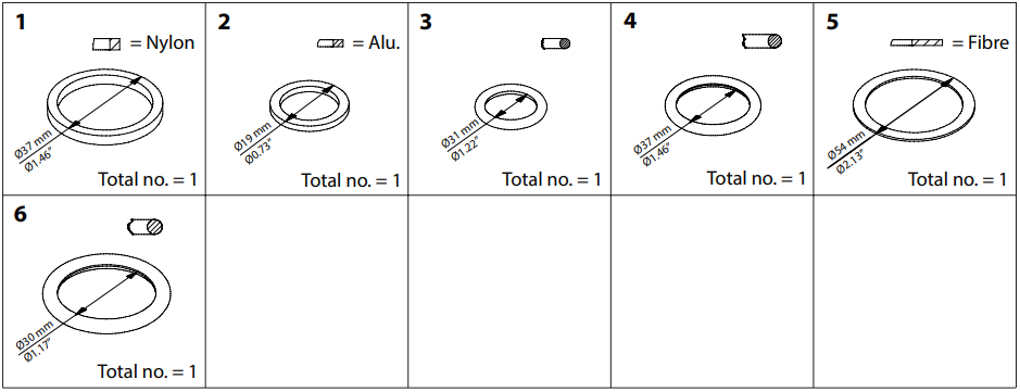 148B6052 KIT DE INSPEÇÃO SVA-S/L/ST/LT/HS, REG/SA/SB,SCA/X,FIA, CHV/X 25/40