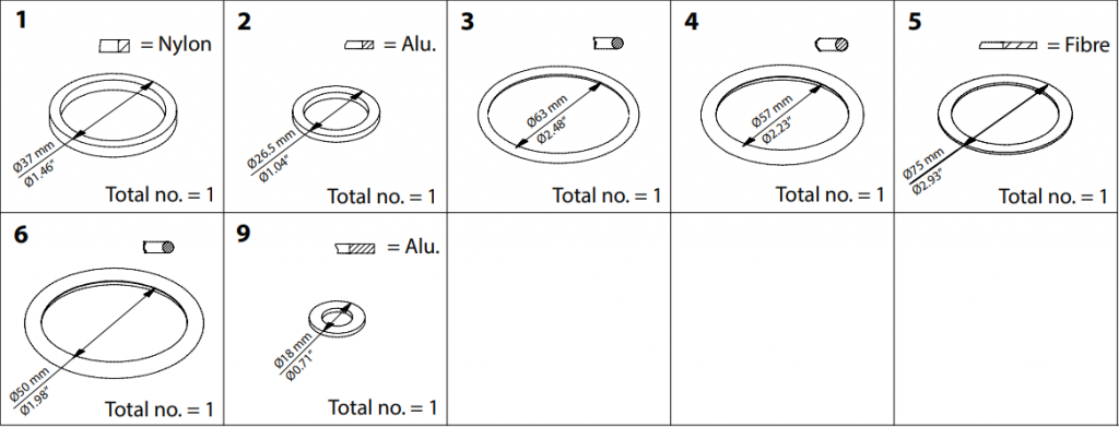 148B6054 KIT DE INSPEÇÃO SVA-S/L/ST/LT/HS, REG/SA/SB, SCA/X, FIA, CHV/X 65