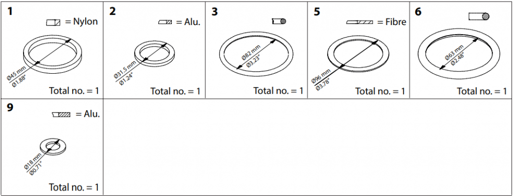 148B6055 KIT DE INSPEÇÃO SVA-S/L/ST/LT/HS, SCA/X, FIA, CHV/X 80