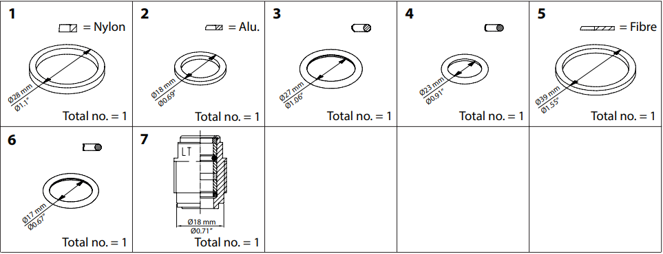 148B6061 KIT DE REPARO SVA-S/L/ST/LT/HS, REG/SA/SB, SCA/X 15-20