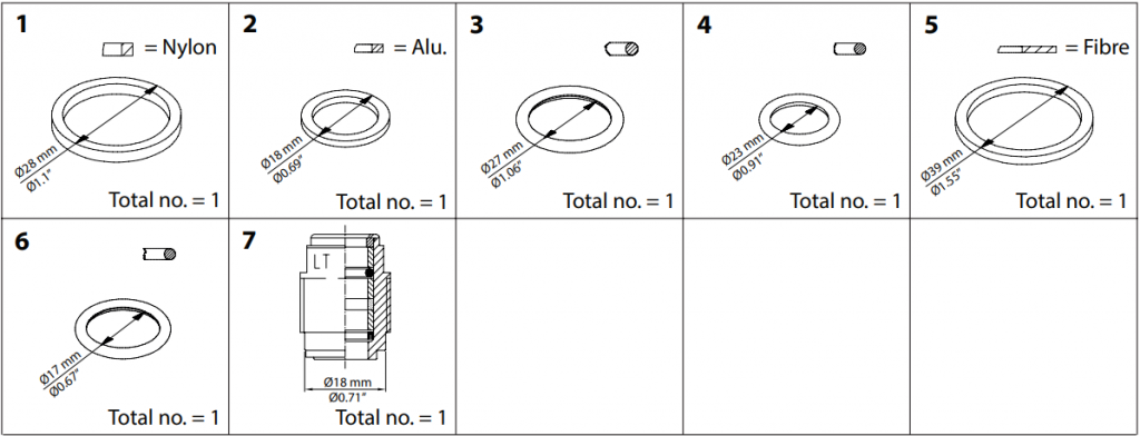 148B6061 KIT DE REPARO SVA-S/L/ST/LT/HS, REG/SA/SB, SCA/X 15-20