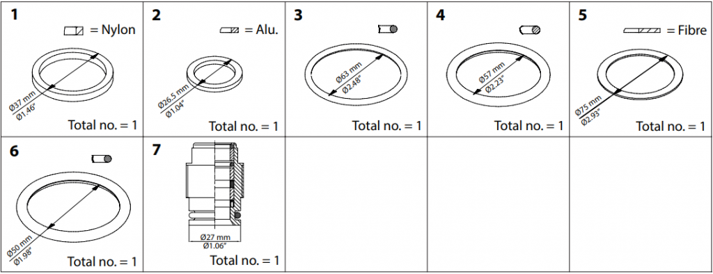 148B6064 KIT DE REPARO SVA-S/L/ST/LT/HS, REG/SA/SB, SCA/X 65