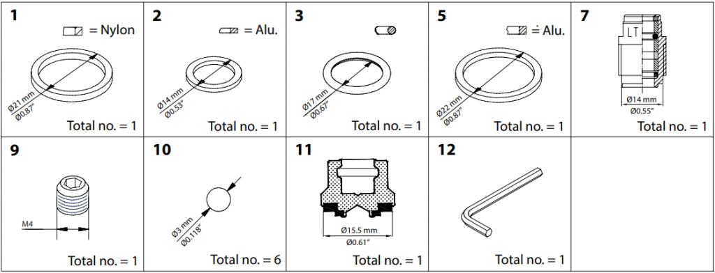 148B6150 KIT DE RENOVAÇÃO SVA-S/L/ST/LT 6-10