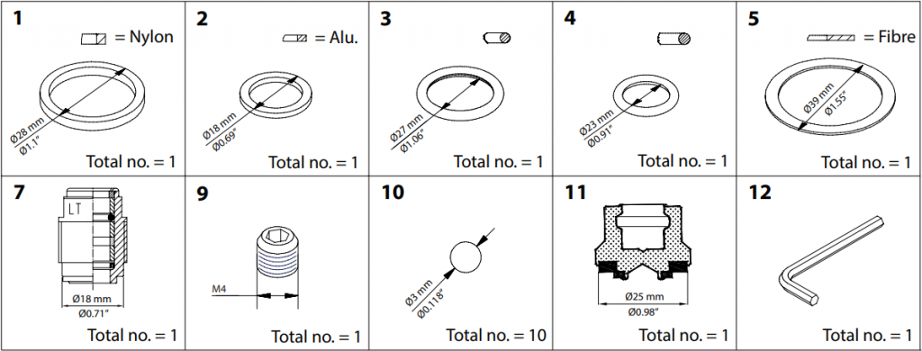 148B6151 KIT DE RENOVAÇÃO SVA-S/L/ST/LT/HS 15-20