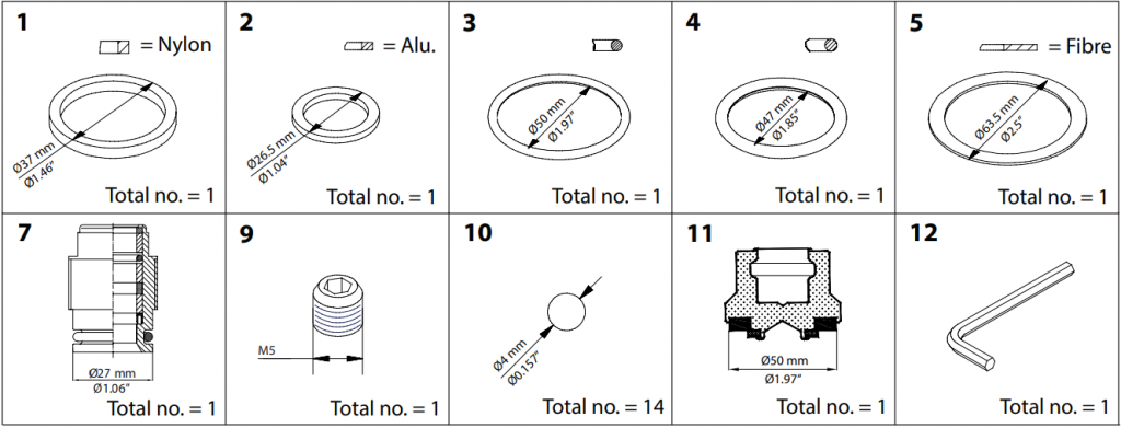 148B6153 KIT DE RENOVAÇÃO SVA-S/L/ST/LT/HS 50