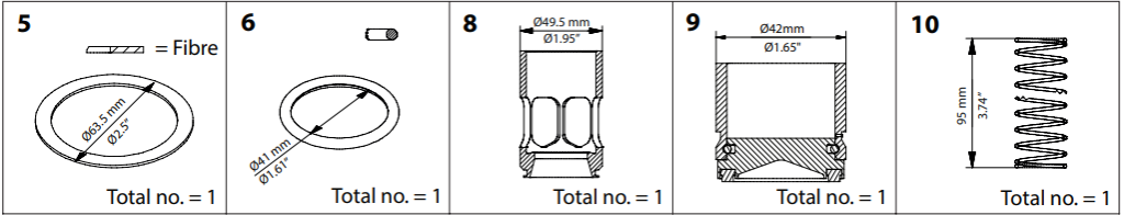 148B6169 KIT DE RENOVAÇÃO CHV/X 50