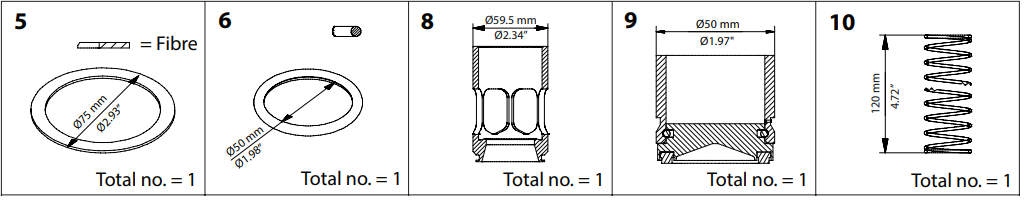 148B6170 KIT DE RENOVAÇÃO CHV/X 65