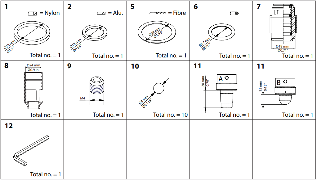 148B6175 KIT DE RENOVAÇÃO REG/SA/SB 15-20