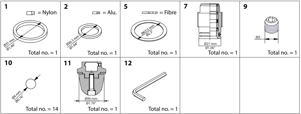 148B6177 KIT DE RENOVAÇÃO REG/SA/SB 50