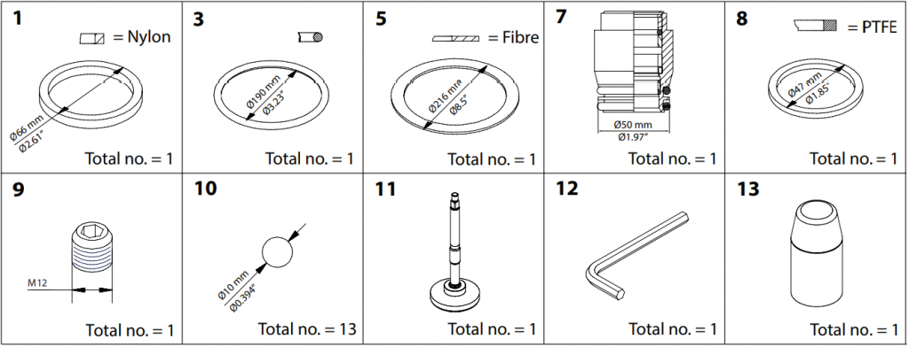 148B6472 KIT DE RENOVAÇÃO SVA-S/L/ST/LT/HS 200