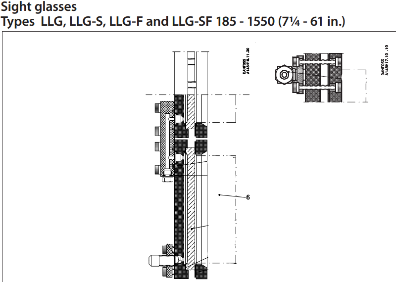 148H3041 EXTENSÃO ACRÍLICA P/ LLG-F/SF 185